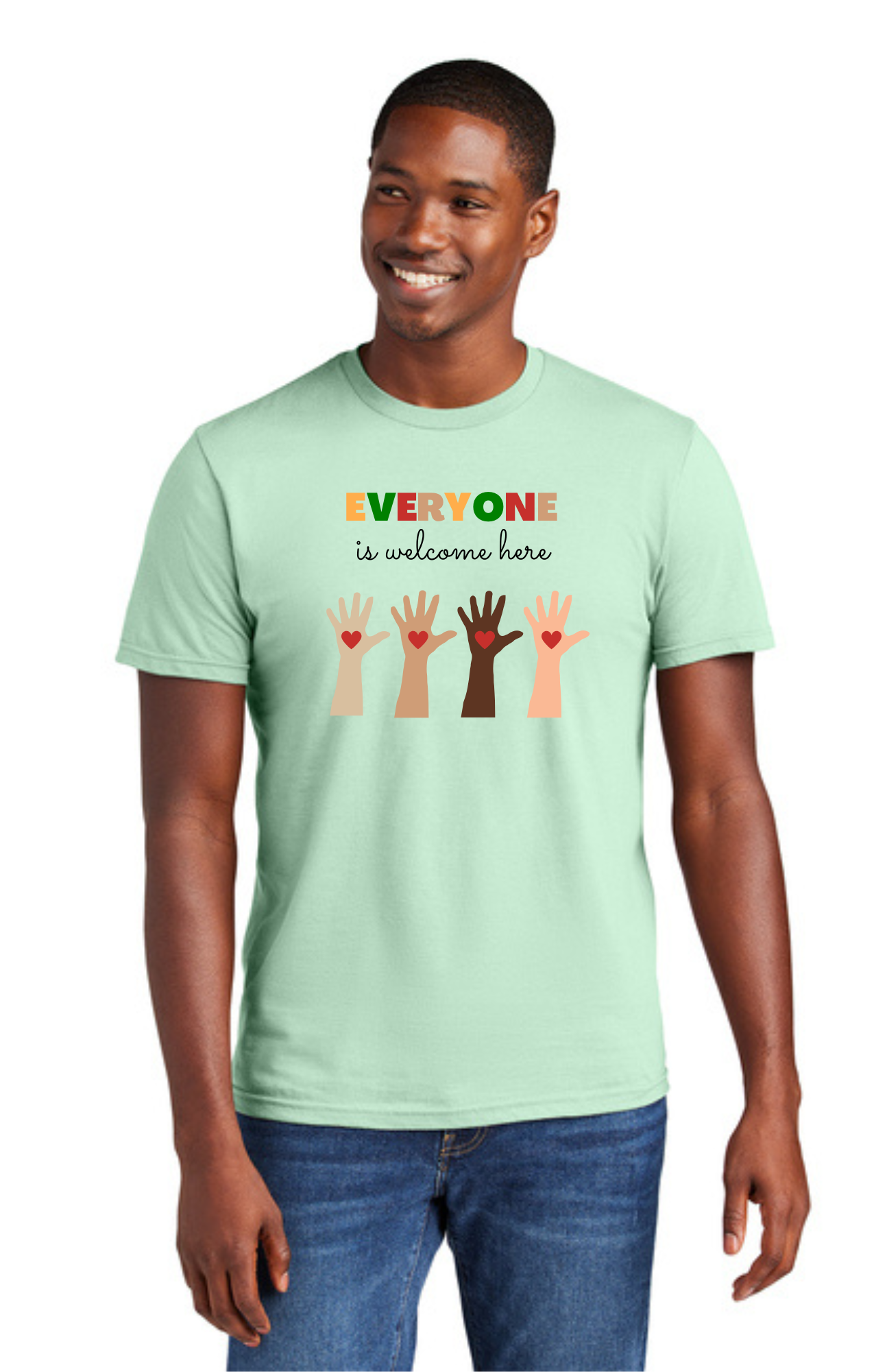 ADULT Short Sleeve Shirt (All Colors) - Everyone Is Welcome Here