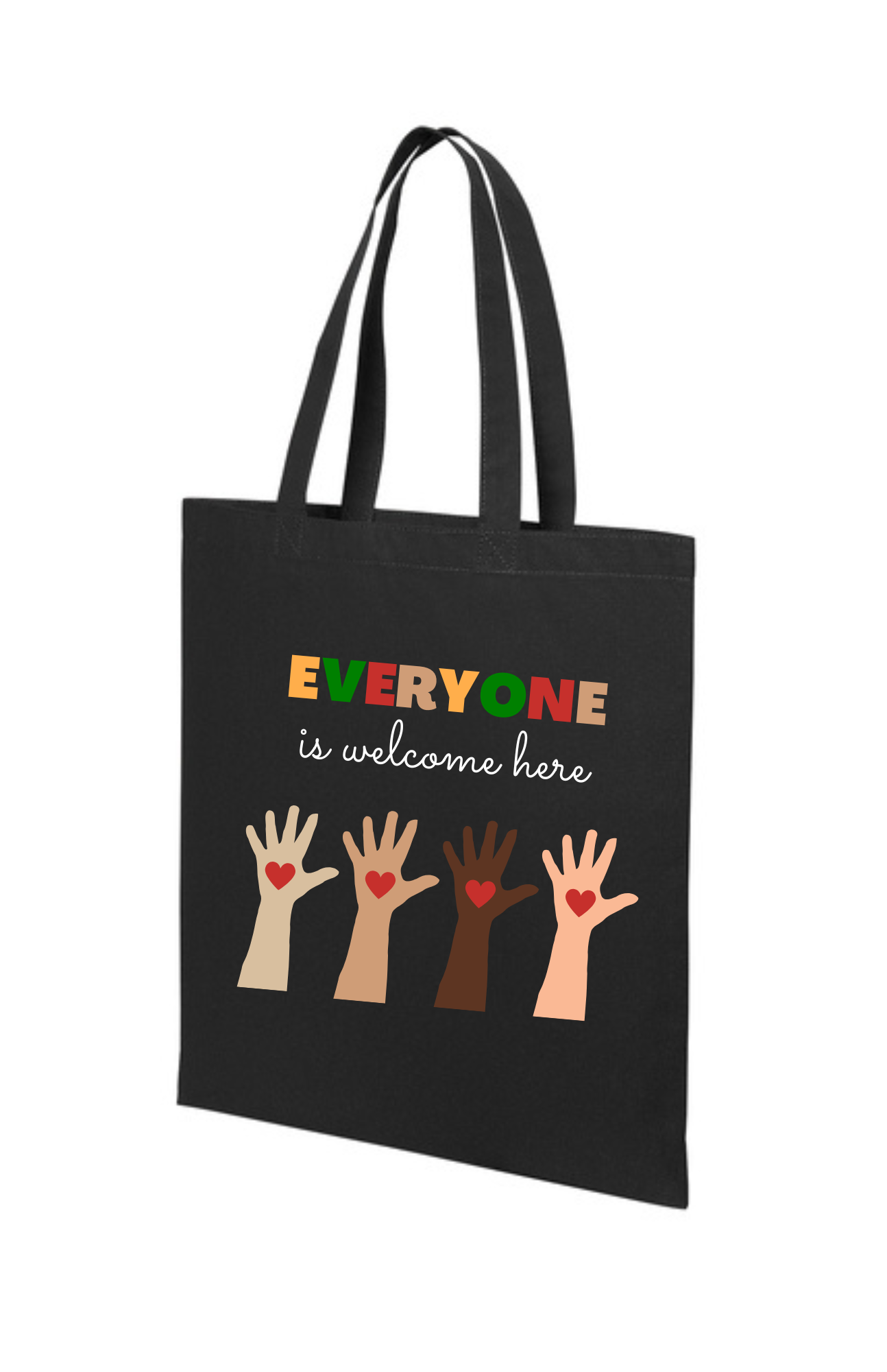 Tote Bag "Black" - Everyone Is Welcome Here