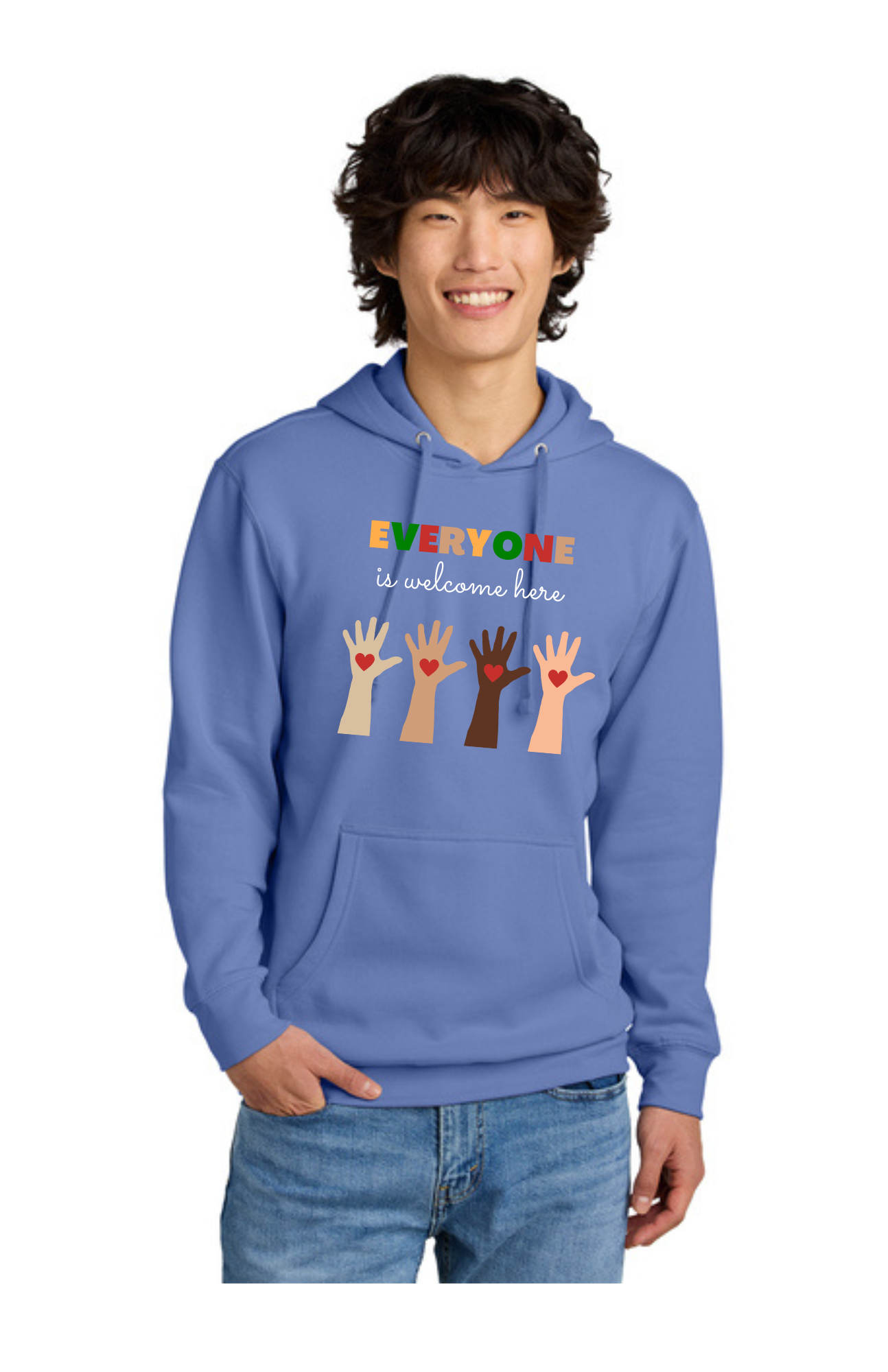 Adult Hoodie "All Colors" - Everyone Is Welcome Here