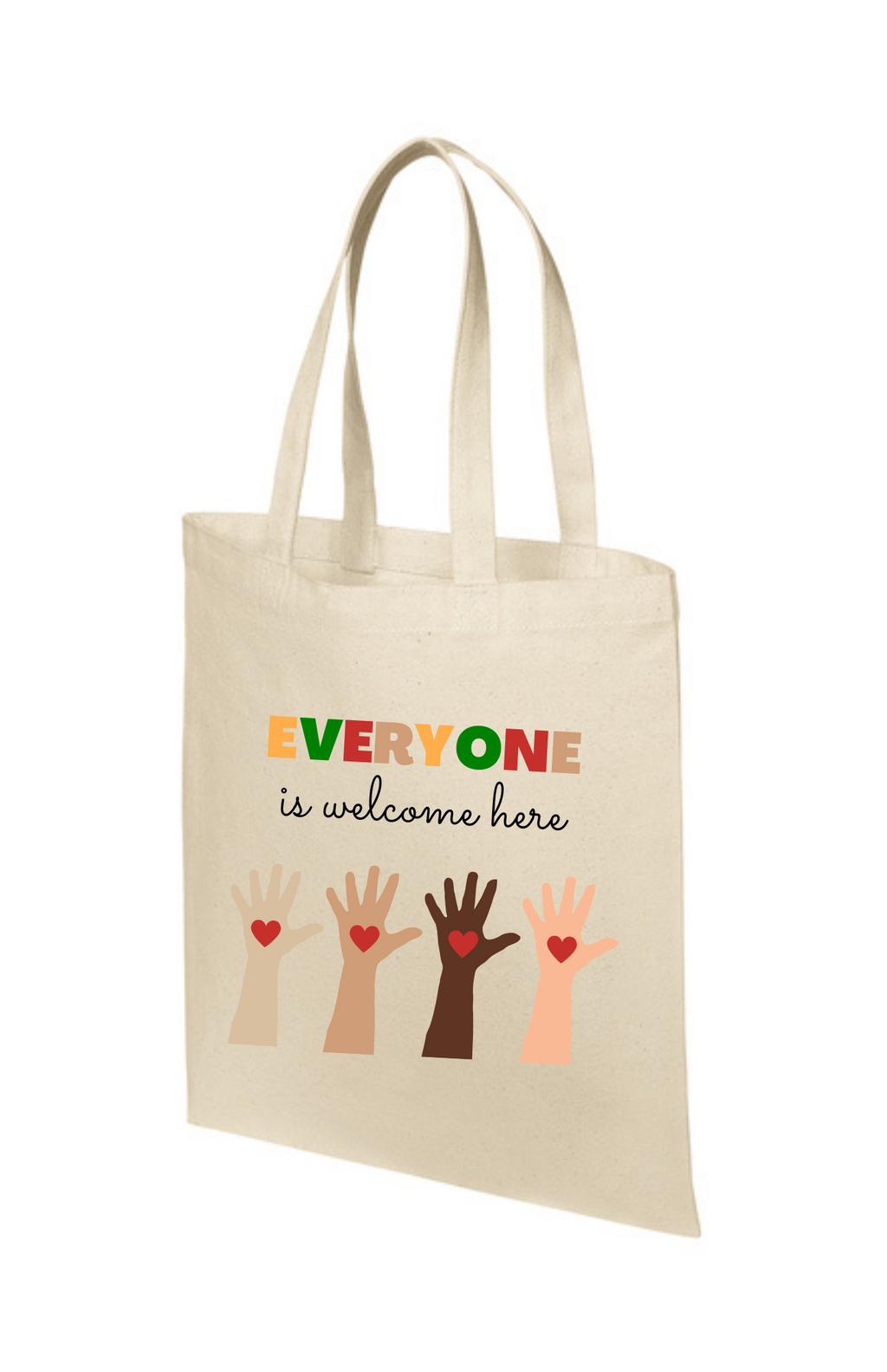 Tote Bag "Natural" - Everyone Is Welcome Here