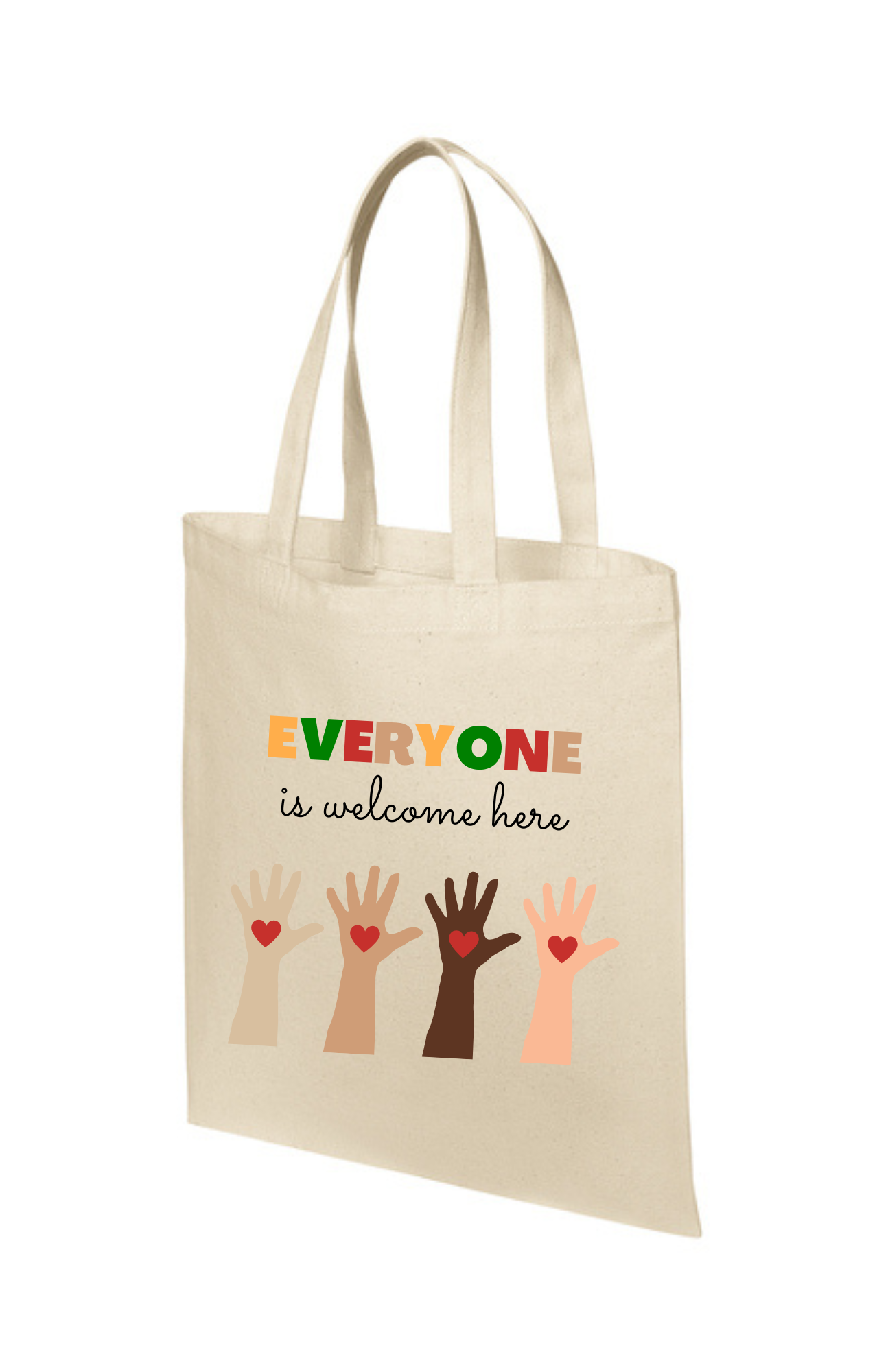 Tote Bag "Natural" - Everyone Is Welcome Here