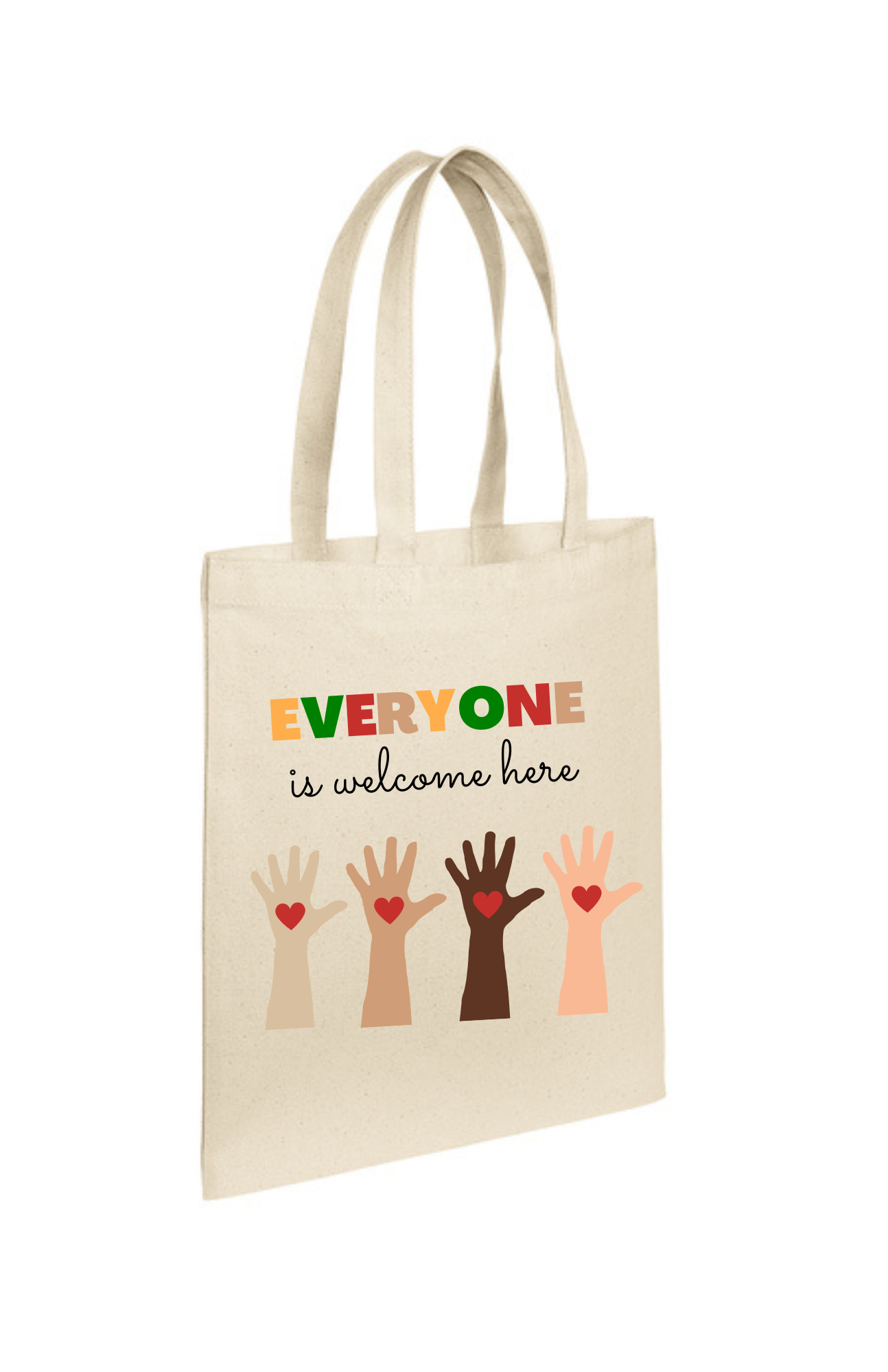 Tote Bag "Natural" - Everyone Is Welcome Here
